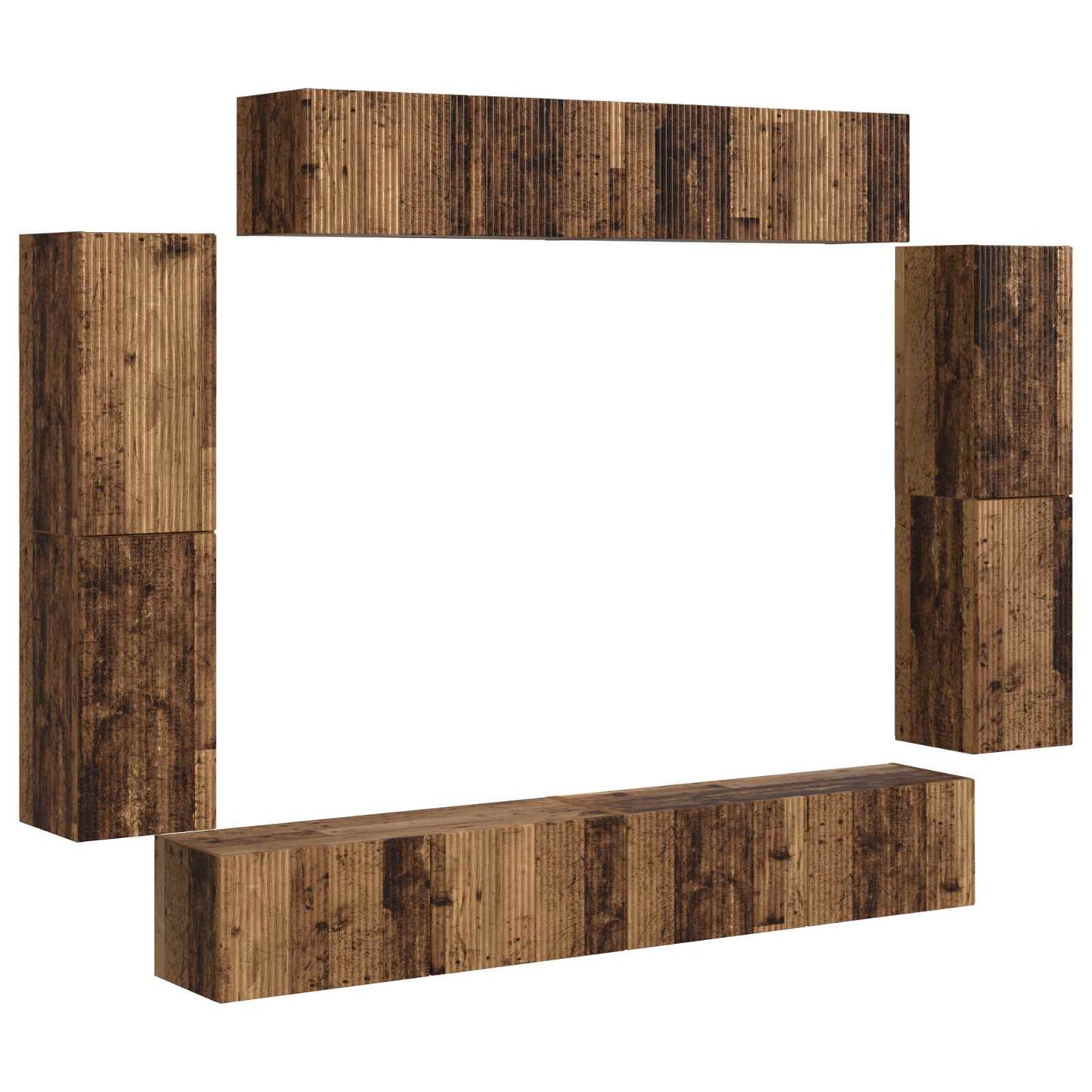 Mobile TV 8 pcs Legno vecchio