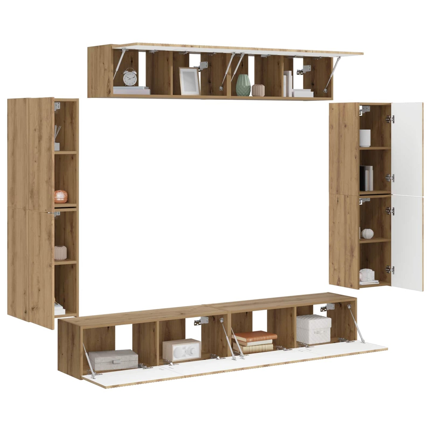 Mobile TV 8 pcs Rovere artigianale