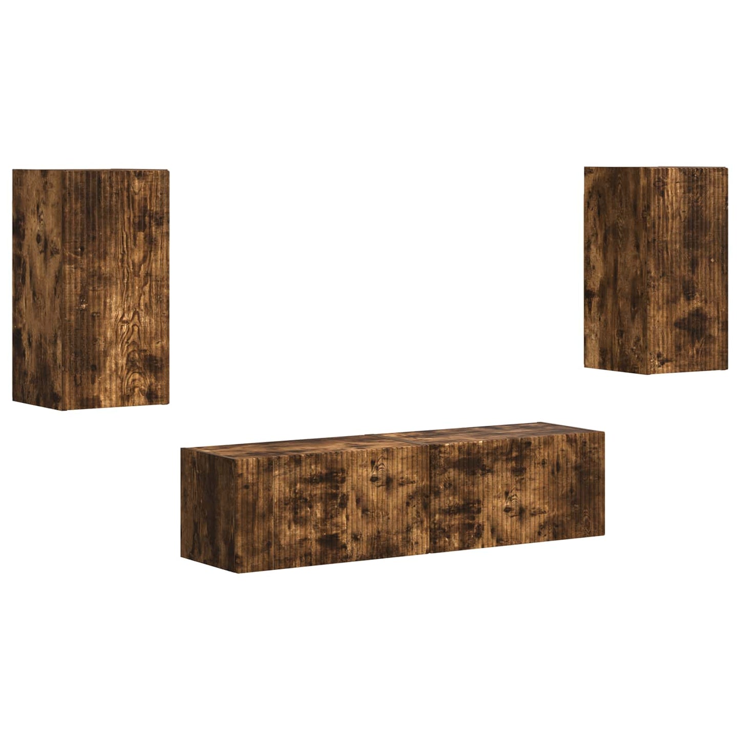 Set mobile TV 4 pcs Rovere fumÃ© Legno multistrato