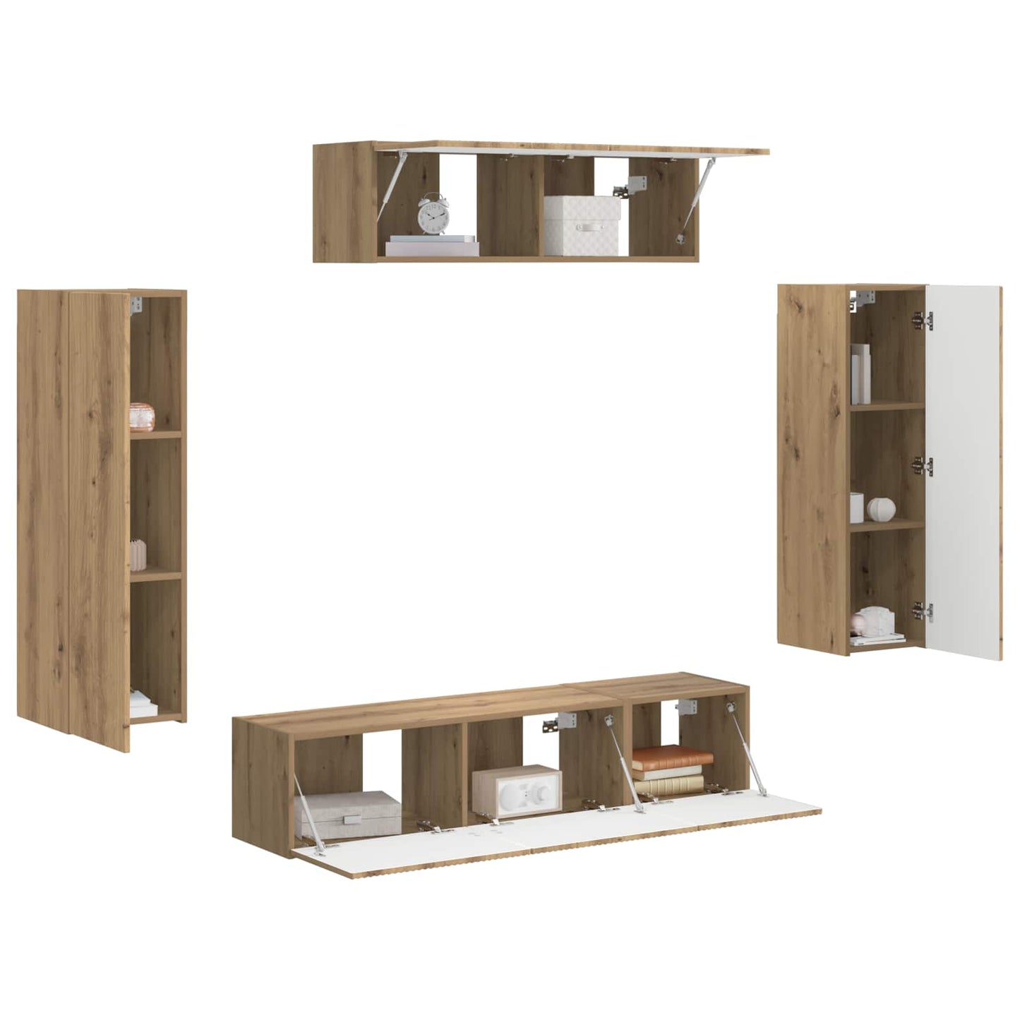 Mobile TV 5 pcs Rovere artigianale