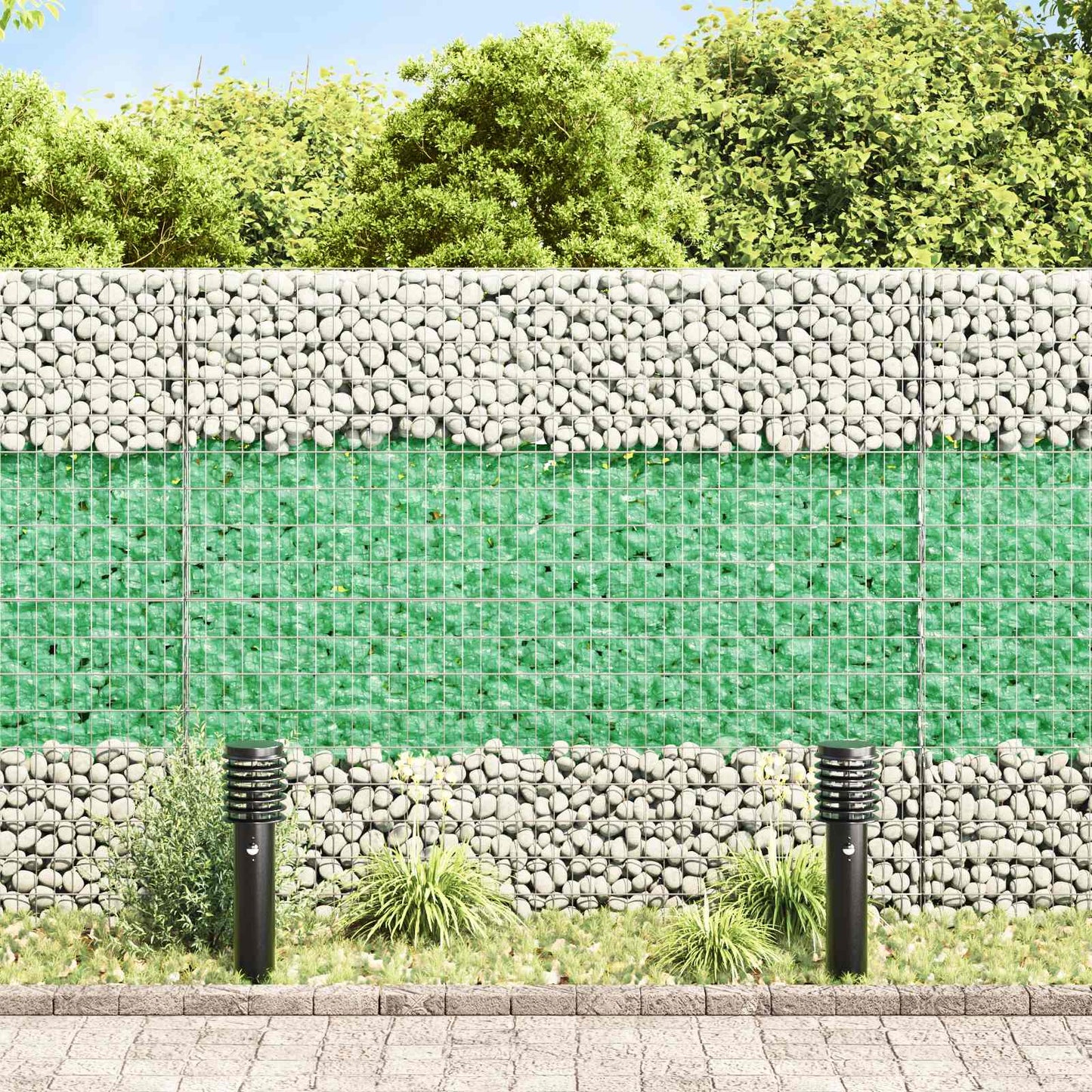 Sassi da Giardino Verde chiaro 12 cm Vetro