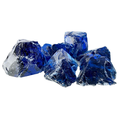 Sassi da Giardino Blu 12 cm Vetro