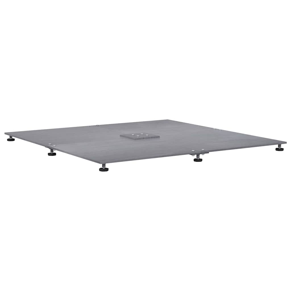 Base per ombrellone Aspetto legno grigio scuro 100 x 100 x 4 cm