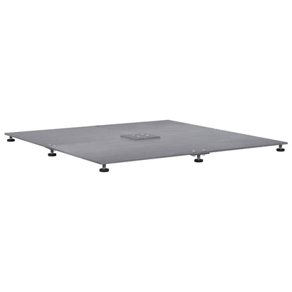 Base per ombrellone Aspetto legno grigio scuro 100 x 100 x 4 cm