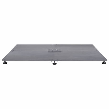 Base per ombrellone Aspetto legno grigio scuro 100 x 100 x 4 cm