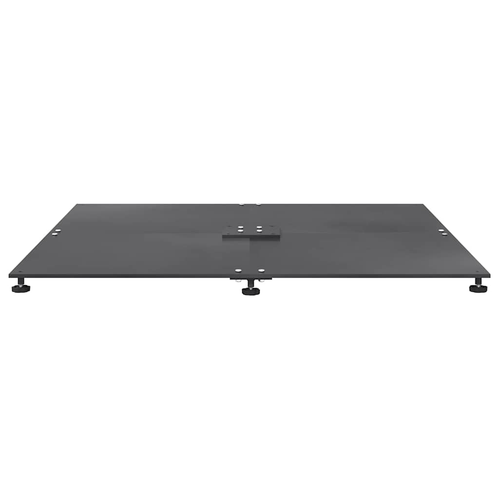 Base per ombrellone Grigio scuro 100 x 100 x 4 cm Acciaio