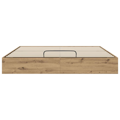 Letto ottomano Rovere Artigianale 203 x 180 x 25 cm