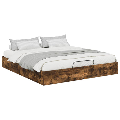 Letto ottomano Quercia Affumicata 203 x 160 x 25 cm