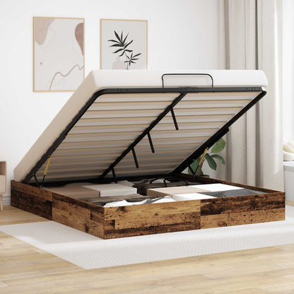 Letto ottomano Legno vecchio 160 x 200 cm Legno ingegnerizzato