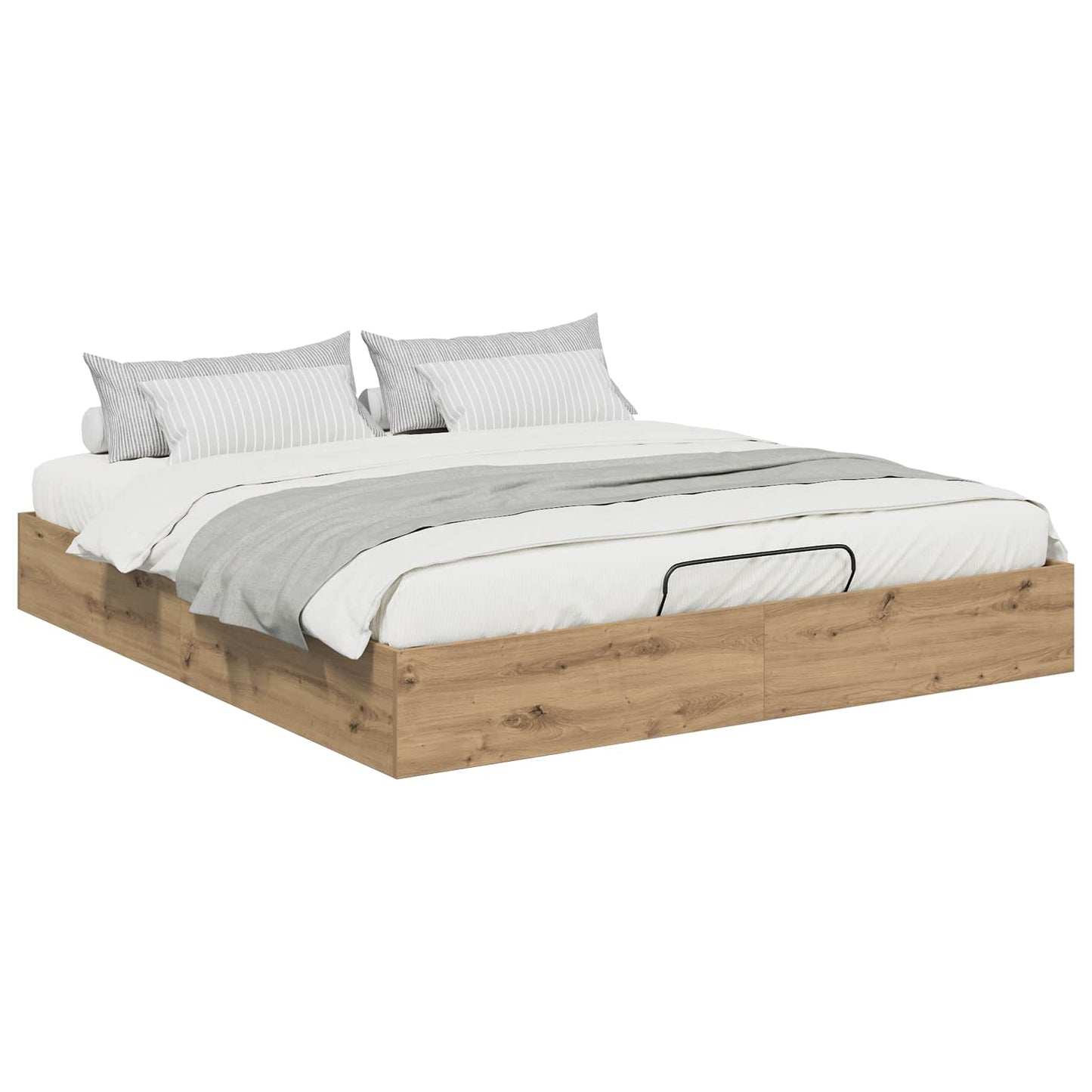 Letto ottomano Rovere Artigianale 203 x 160 x 25 cm
