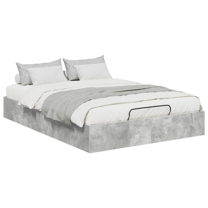 Letto ottomano Grigio Cemento 150 x 200 cm Legno ingegnerizzato