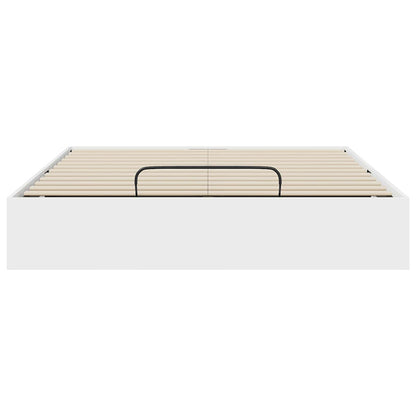 Letto ottomano Bianco 203 x 120 x 25 cm Legno ingegnerizzato