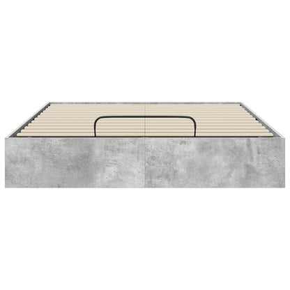 Letto ottomano Grigio Cemento 120 x 200 cm Legno ingegnerizzato