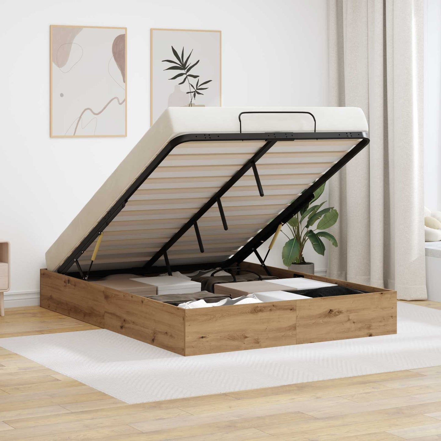 Letto ottomano Rovere Artigianale 120 x 200 cm