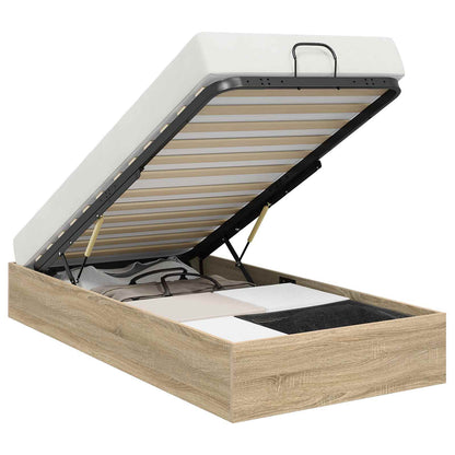Letto ottomano con archiviazione Rovere Sonoma 203 x 90 x 25 cm