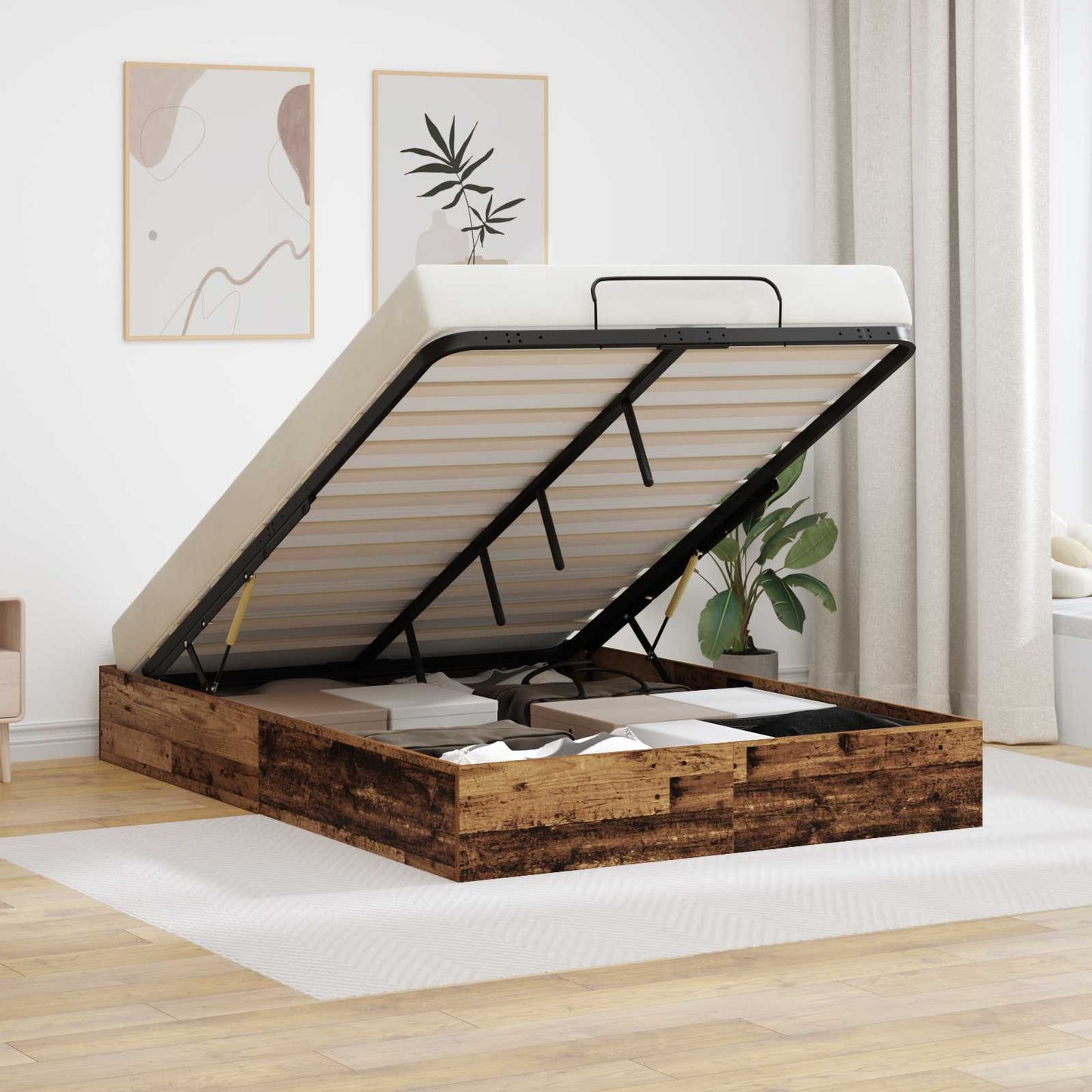 Letto ottomano Legno vecchio 193 x 140 x 25 cm