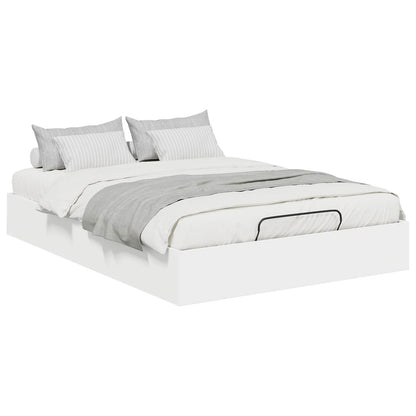 Letto ottomano Bianco 193 x 135 x 25 cm Legno ingegnerizzato