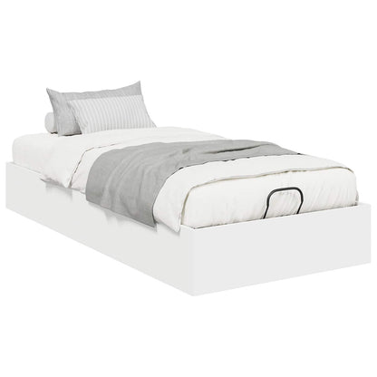 Letto ottomano Bianco 193 x 90 x 25 cm Legno ingegnerizzato