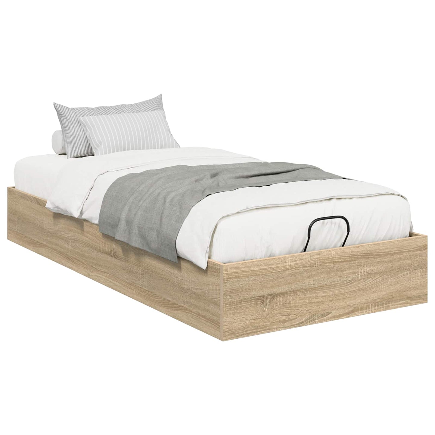 Letto ottomano con archiviazione Rovere Sonoma 193 x 90 x 25 cm
