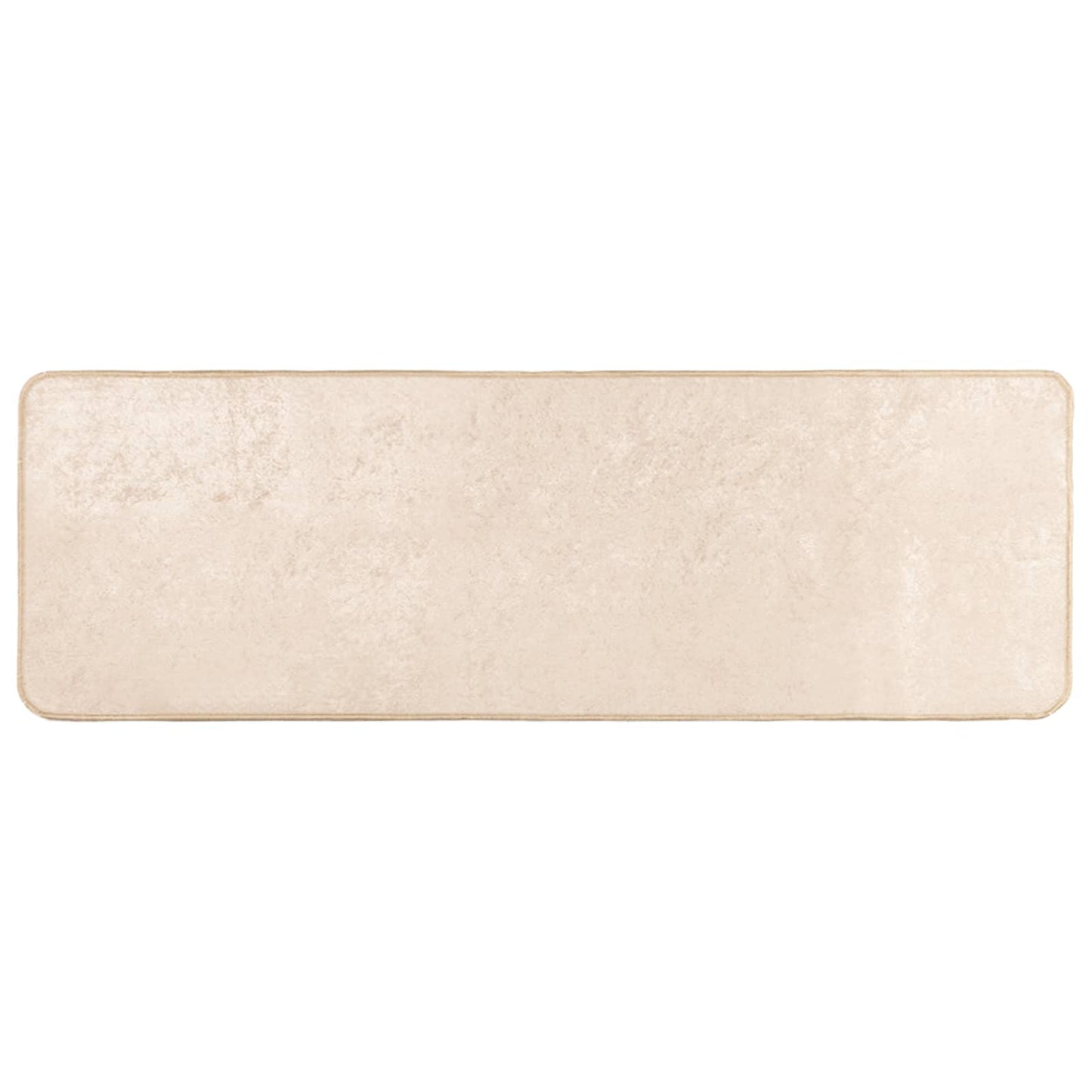 Runner Tappeto MARSA Crema 150 x 50 cm Poliestere e PVC