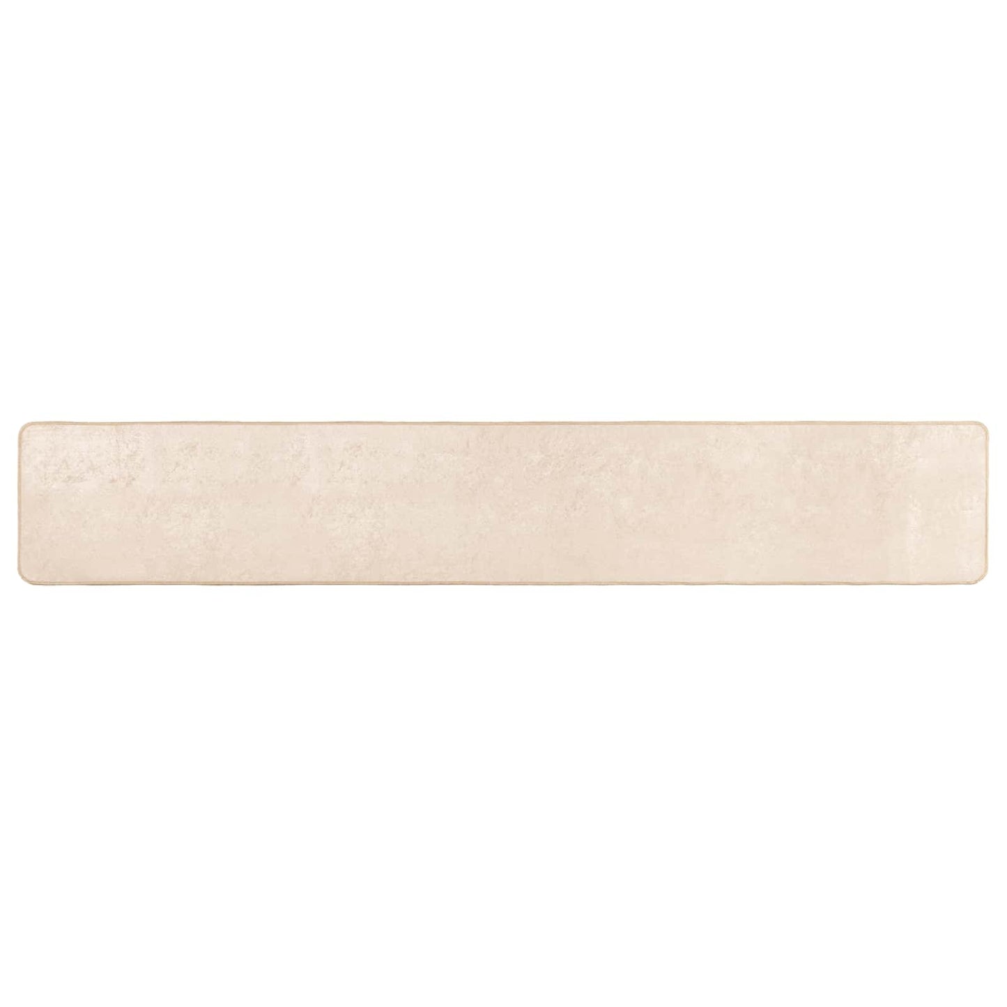 Runner Tappeto MARSA Crema 250 x 50 cm Poliestere e PVC