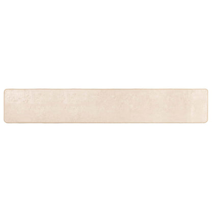 Runner Tappeto MARSA Crema 300 x 50 cm Poliestere e PVC