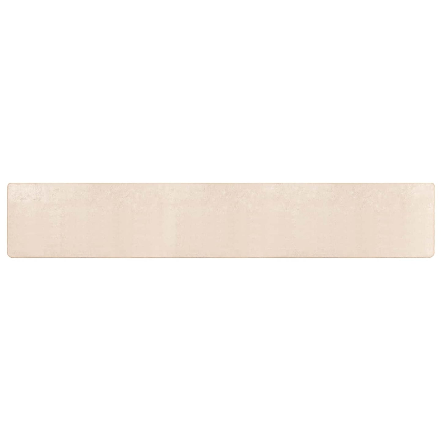 Runner Tappeto MARSA Crema 400 x 50 cm Poliestere e PVC