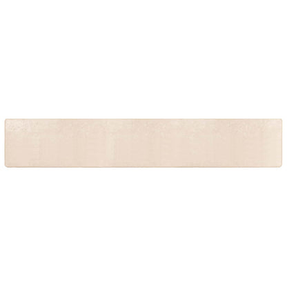 Runner Tappeto MARSA Crema 450 x 50 cm Poliestere e PVC