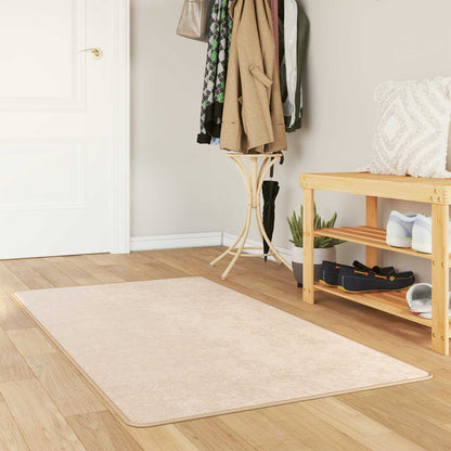 Runner Tappeto MARSA Crema 350 x 80 cm Poliestere e PVC
