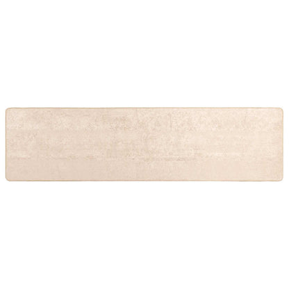 Runner Tappeto MARSA Crema 350 x 80 cm Poliestere e PVC
