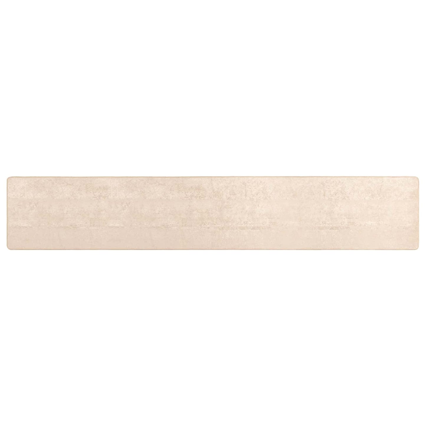 Runner Tappeto MARSA Crema 450 x 80 cm Poliestere e PVC