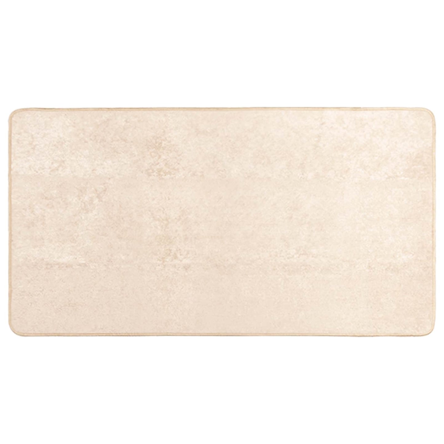 Runner Tappeto MARSA Crema 200 x 100 cm Poliestere e PVC