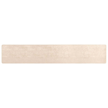 Runner Tappeto MARSA Crema 400 x 100 cm Poliestere e PVC