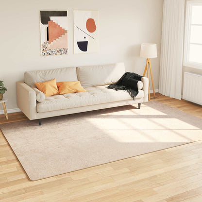 Runner Tappeto MARSA Crema 300 x 190 cm Poliestere e PVC