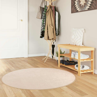 Runner Tappeto MARSA Crema Ã˜ 120 cm Poliestere e PVC