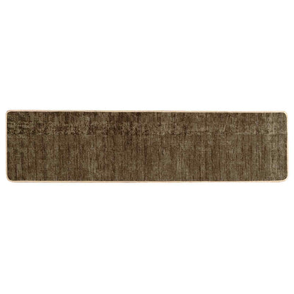 Runner Tappeto MARSA Verde Foresta 450 x 50 cm Poliestere e PVC