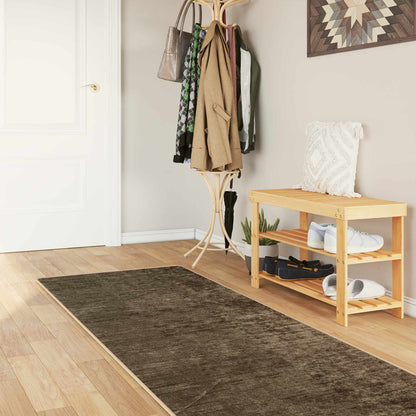 Runner Tappeto MARSA Verde Foresta 300 x 80 cm Poliestere e PVC