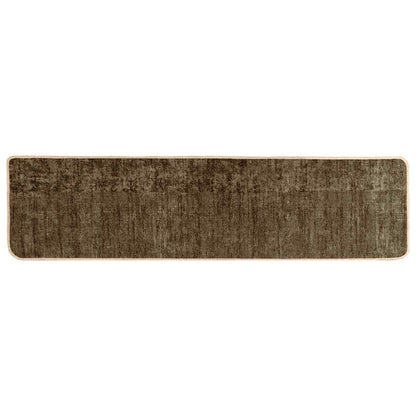 Runner Tappeto MARSA Verde Foresta 400 x 80 cm Poliestere e PVC