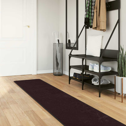 Runner Tappeto MARSA Antracite 300 x 50 cm Poliestere e PVC