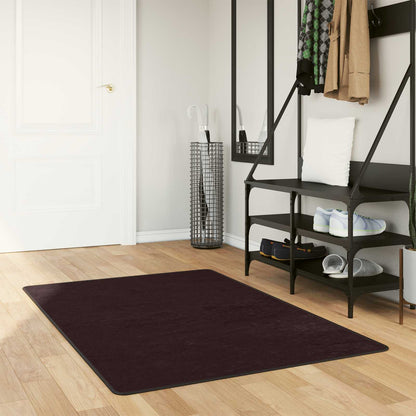 Runner Tappeto MARSA Antracite 100 x 80 cm Poliestere e PVC