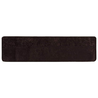 Runner Tappeto MARSA Antracite 350 x 80 cm Poliestere e PVC