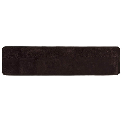 Runner Tappeto MARSA Antracite 450 x 80 cm Poliestere e PVC