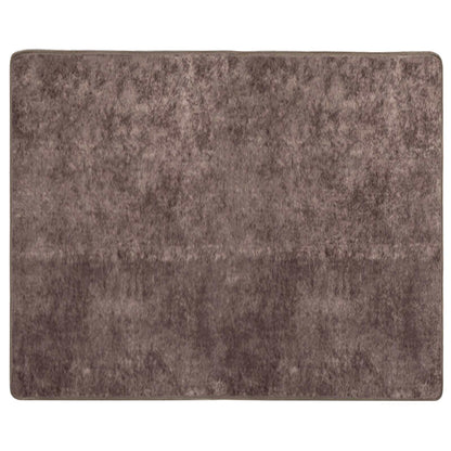 Runner Tappeto MARSA Grigio 100 x 80 cm Poliestere e PVC