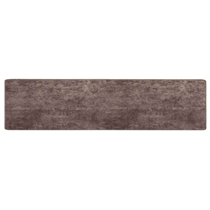 Runner Tappeto MARSA Grigio 450 x 80 cm Poliestere e PVC