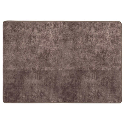 Runner Tappeto MARSA Grigio 150 x 100 cm Poliestere e PVC