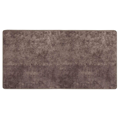 Runner Tappeto MARSA Grigio 200 x 100 cm Poliestere e PVC