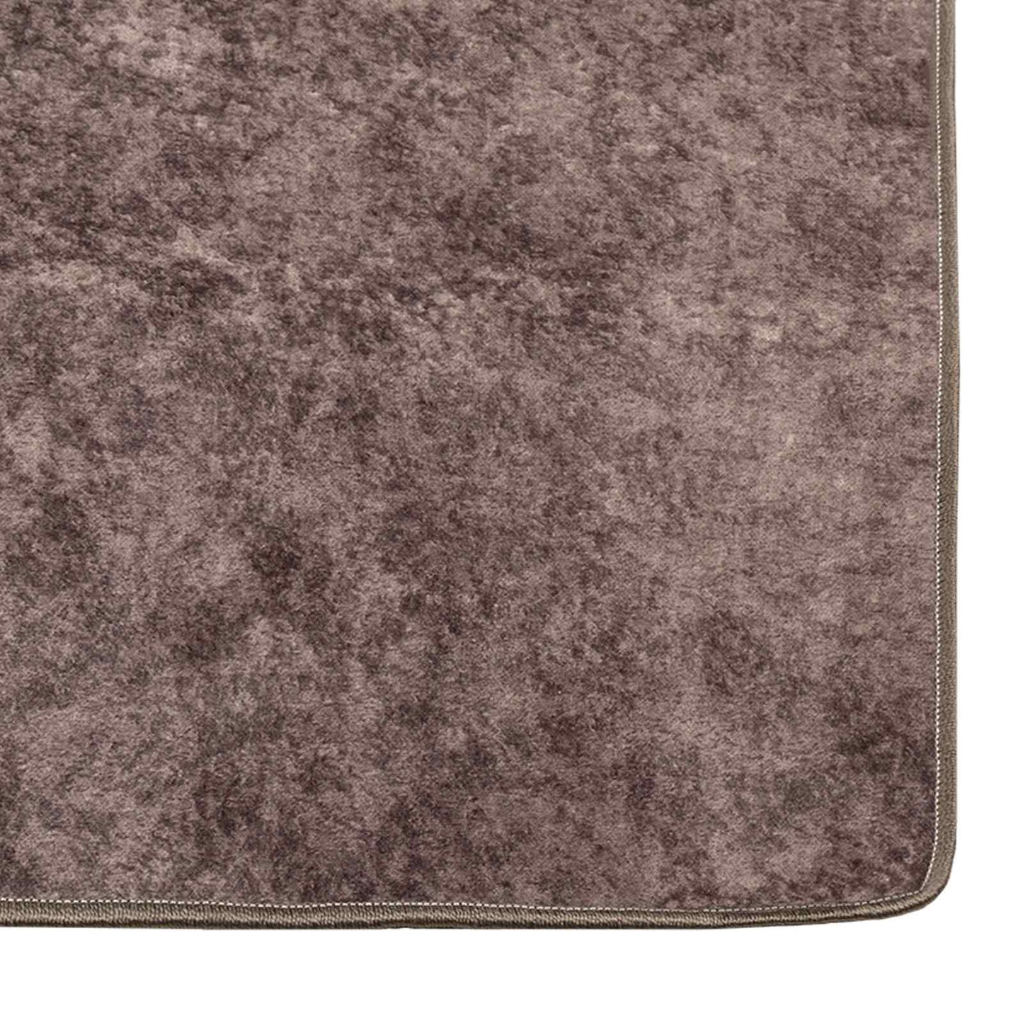 Runner Tappeto MARSA Grigio 400 x 100 cm Poliestere e PVC