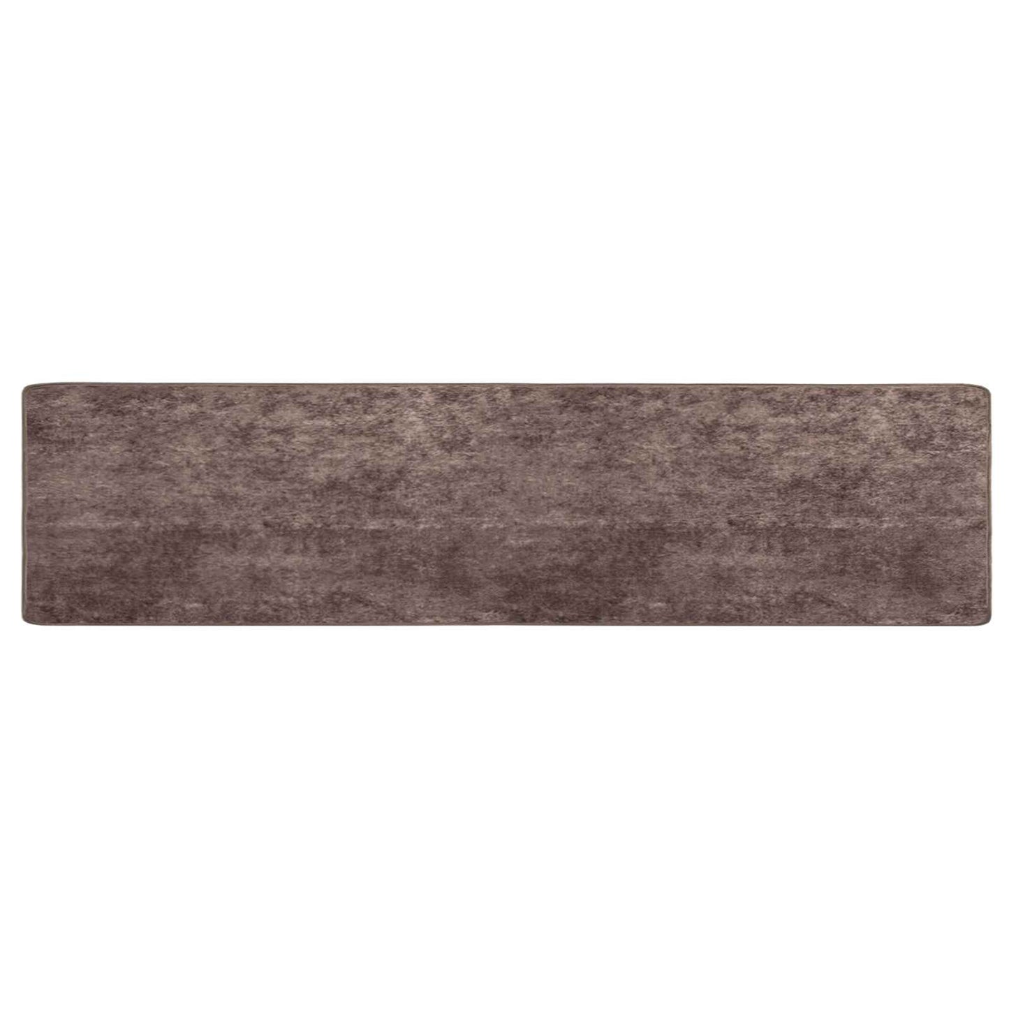 Runner Tappeto MARSA Grigio 450 x 100 cm Poliestere e PVC