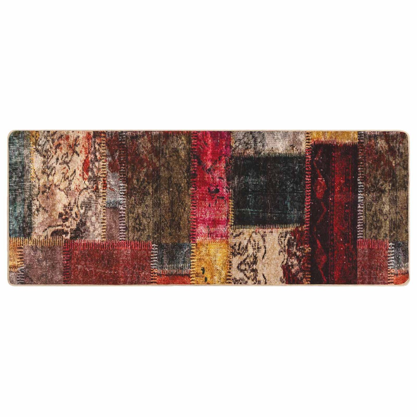 Runner Tappeto MARSA Multicolore 200 x 80 cm Poliestere e PVC