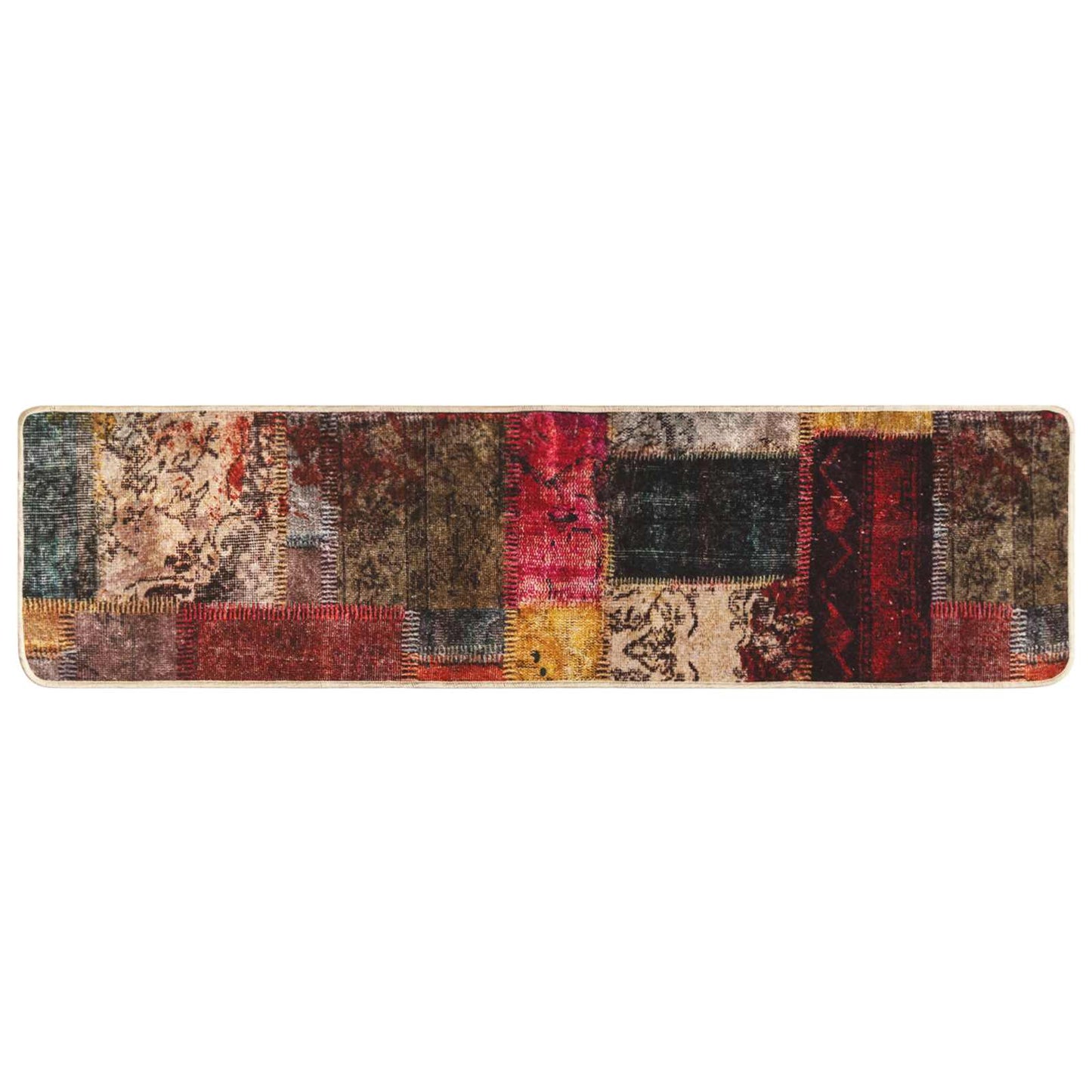 Runner Tappeto MARSA Multicolore 350 x 80 cm Poliestere e PVC